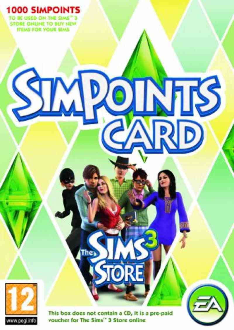 Los Sims 3 Simpoints Retail Card Pc